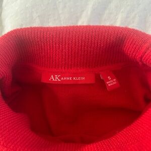 Anne Klein Vibrant Red Cowl Neck Sweater